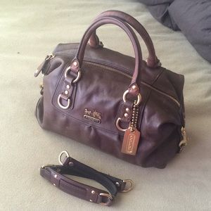 COACH Brown Leather Madison Sabrina Satchel